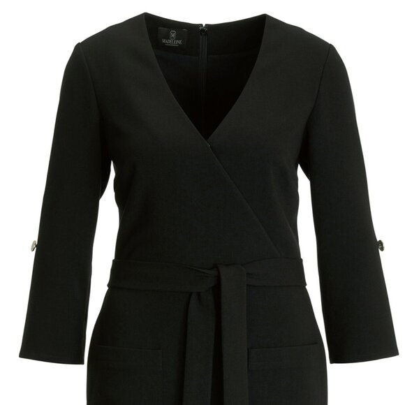 NWT Madeleine Black Dress With 3/4 Length Sleeves, Size 14 - Picture 11 of 14